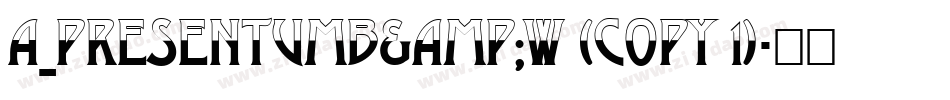 a_PresentumB&W (COPY 1)字体转换